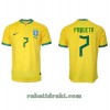 Brasil Lucas Paqueta 7 Hjemme VM 2022 - Herre Fotballdrakt